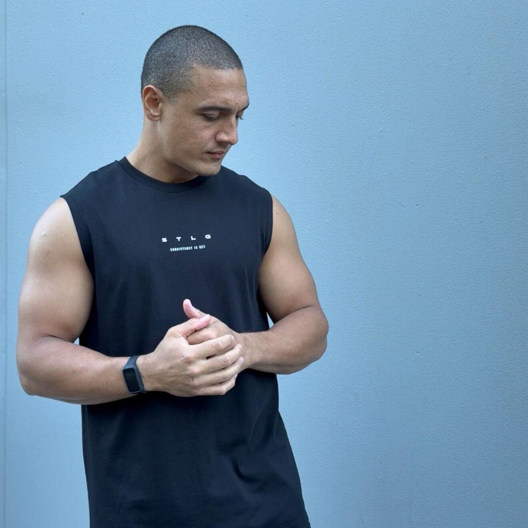 STLG Staple Singlet – Jet Black Minimalist