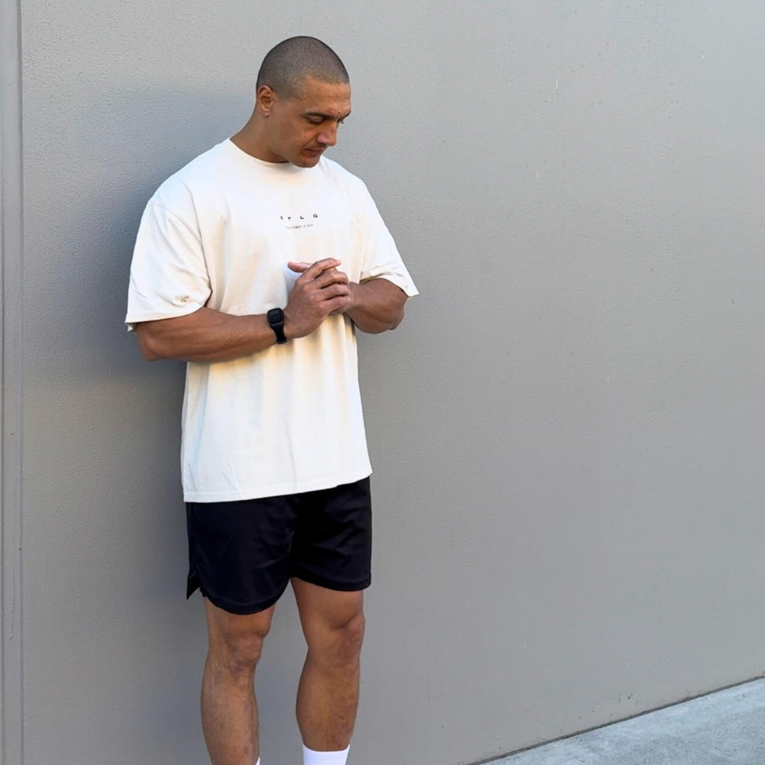 Ghost Drip O/S Unisex Tee Faded BONE