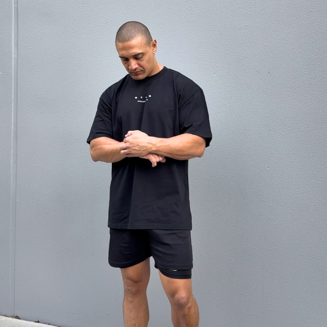 Ghost Drip O/S Tall Tee Black