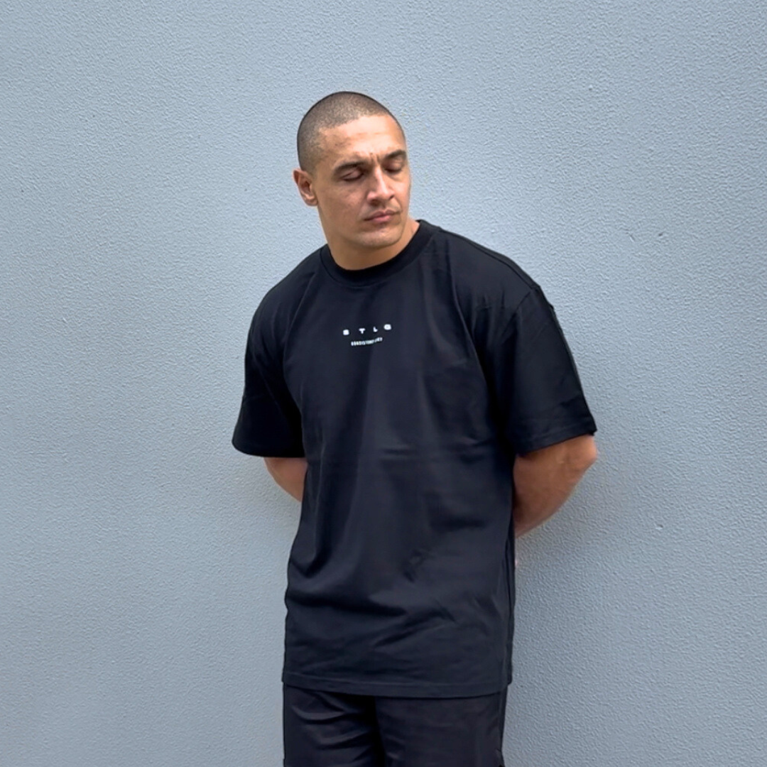 Ghost Drip O/S Tall Tee Black