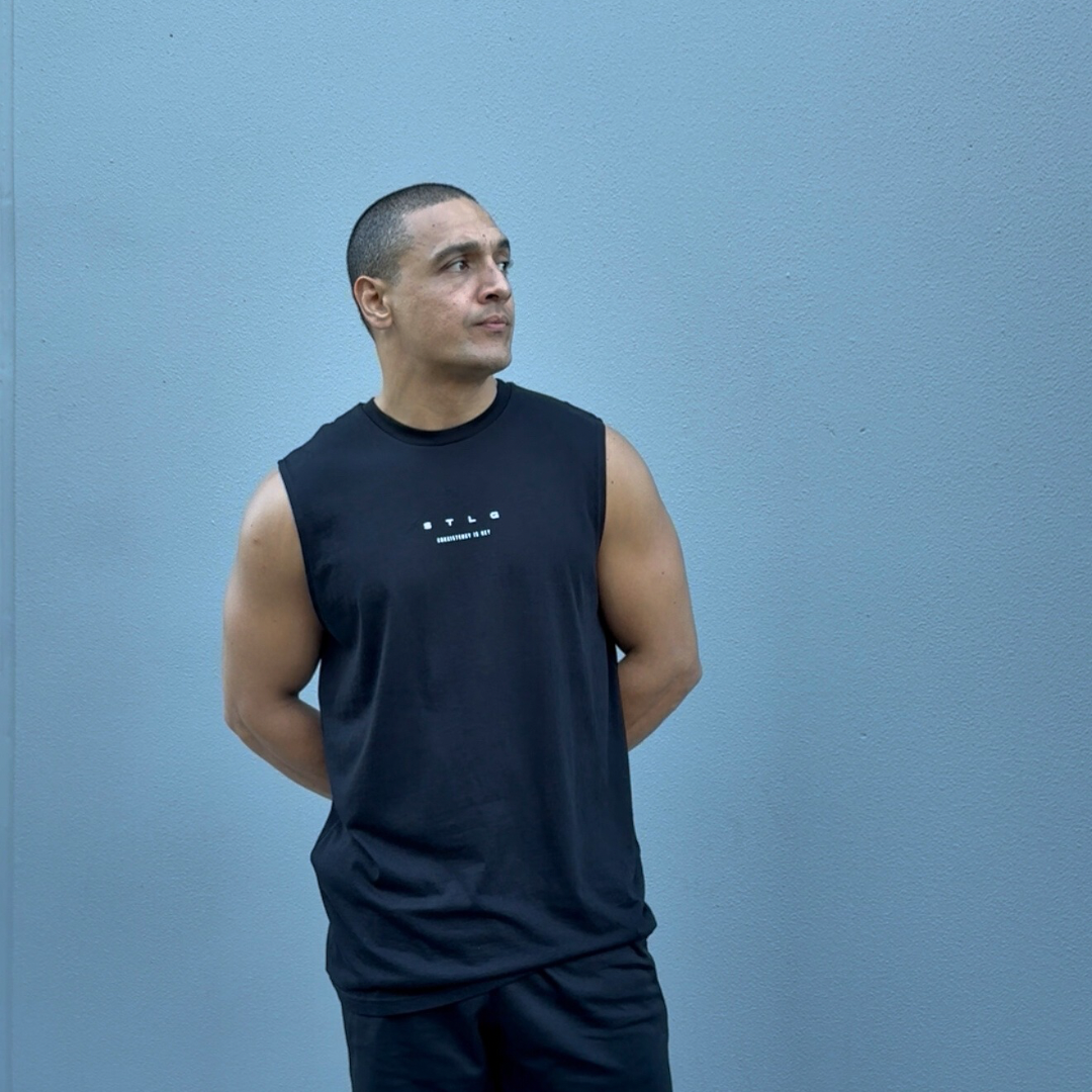 STLG Staple Singlet – Jet Black Minimalist