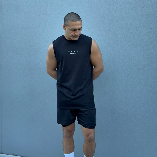 STLG Staple Singlet – Jet Black Minimalist